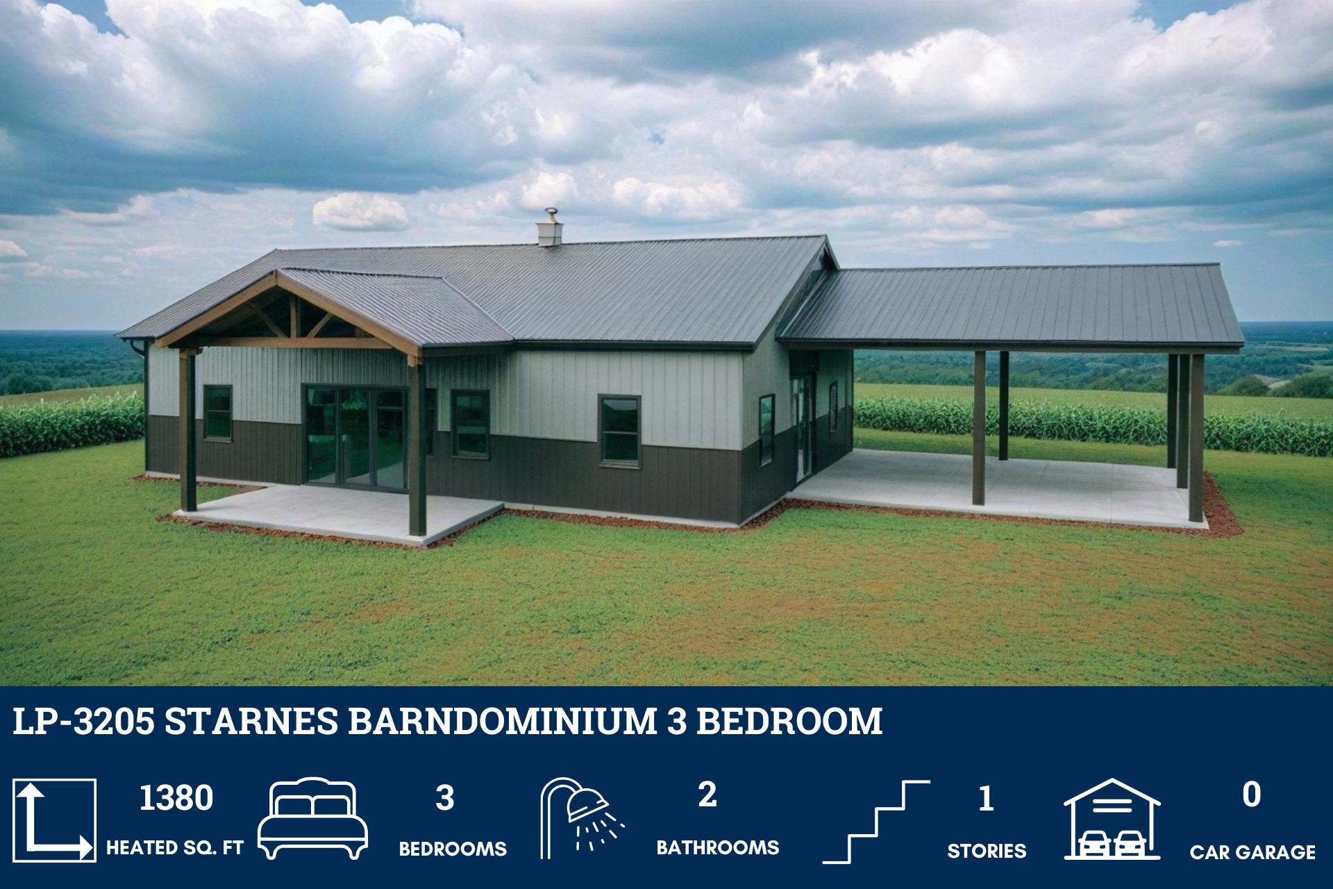 Starnes Barndominium House Plan LP-3205