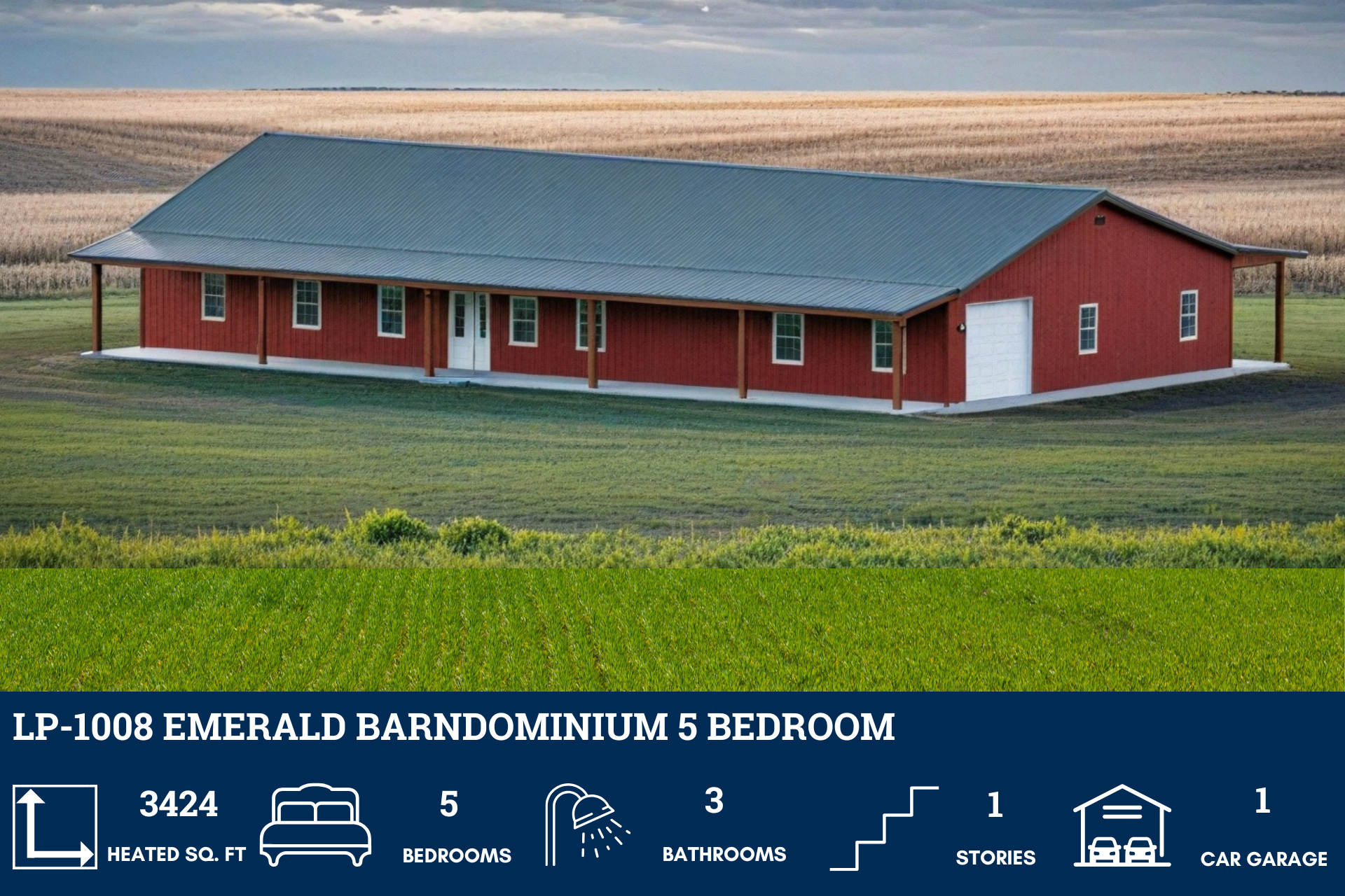 Emerald Barndominium House Plan LP-1008