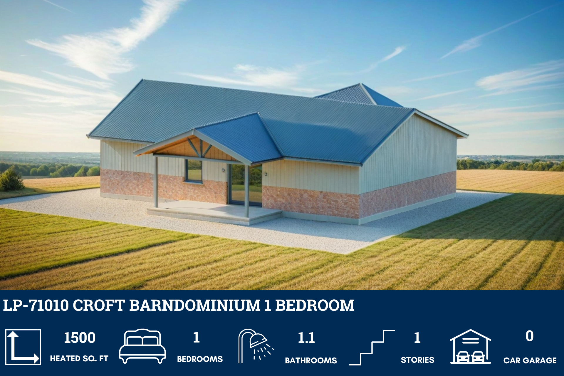 Croft Barndominium House Plan LP-71010
