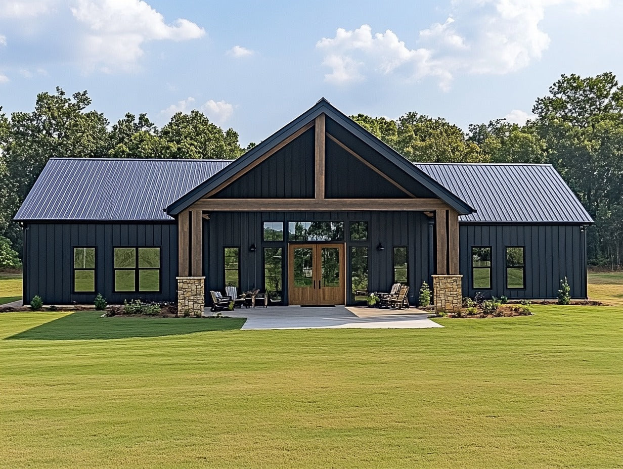 Barndominium House Plan BCO-40023 | Modern Barn-Style Home Design
