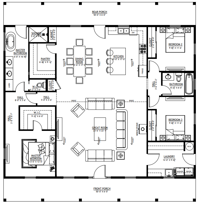 Barndominium House Plan - SV-5502 by Carter