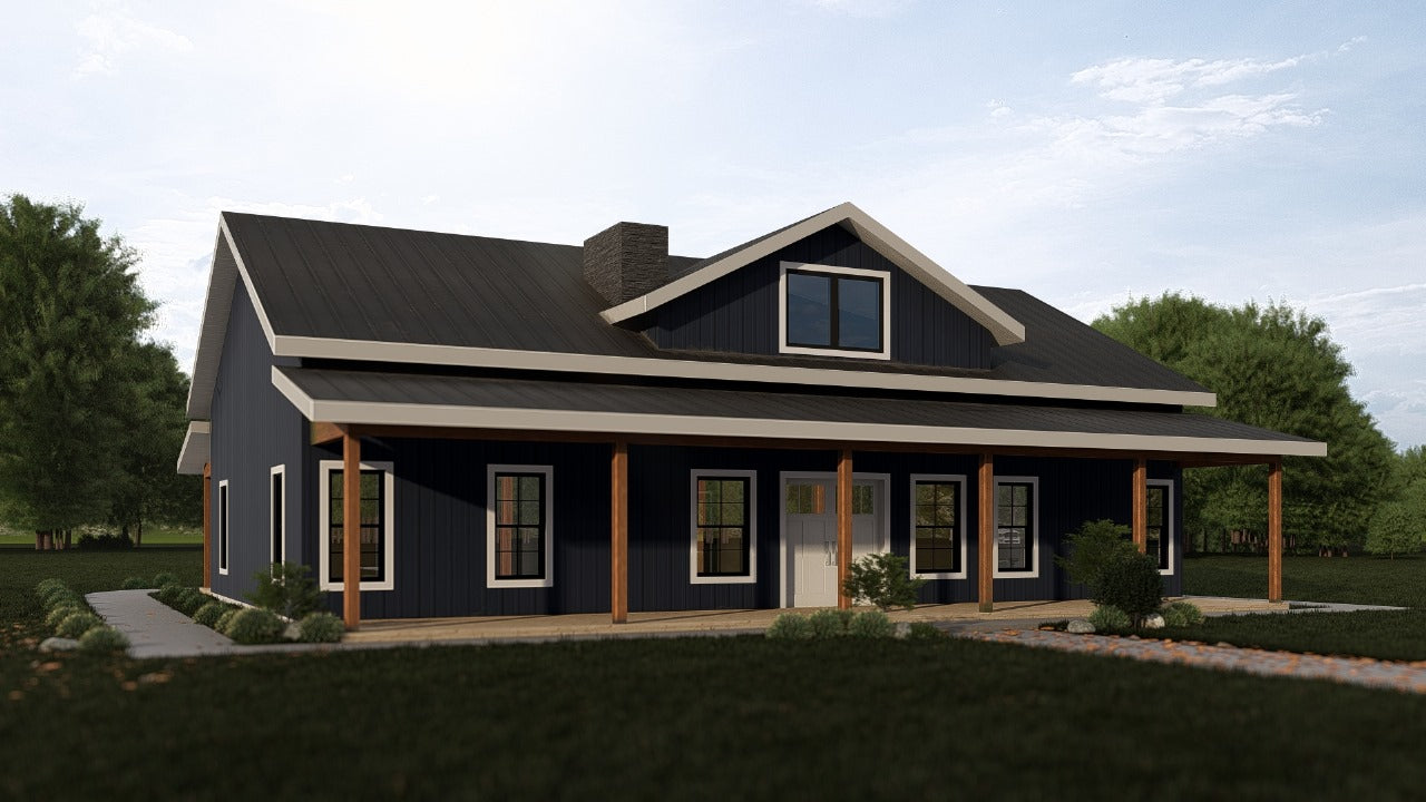 Luna Barndominium House Plan PL-62301