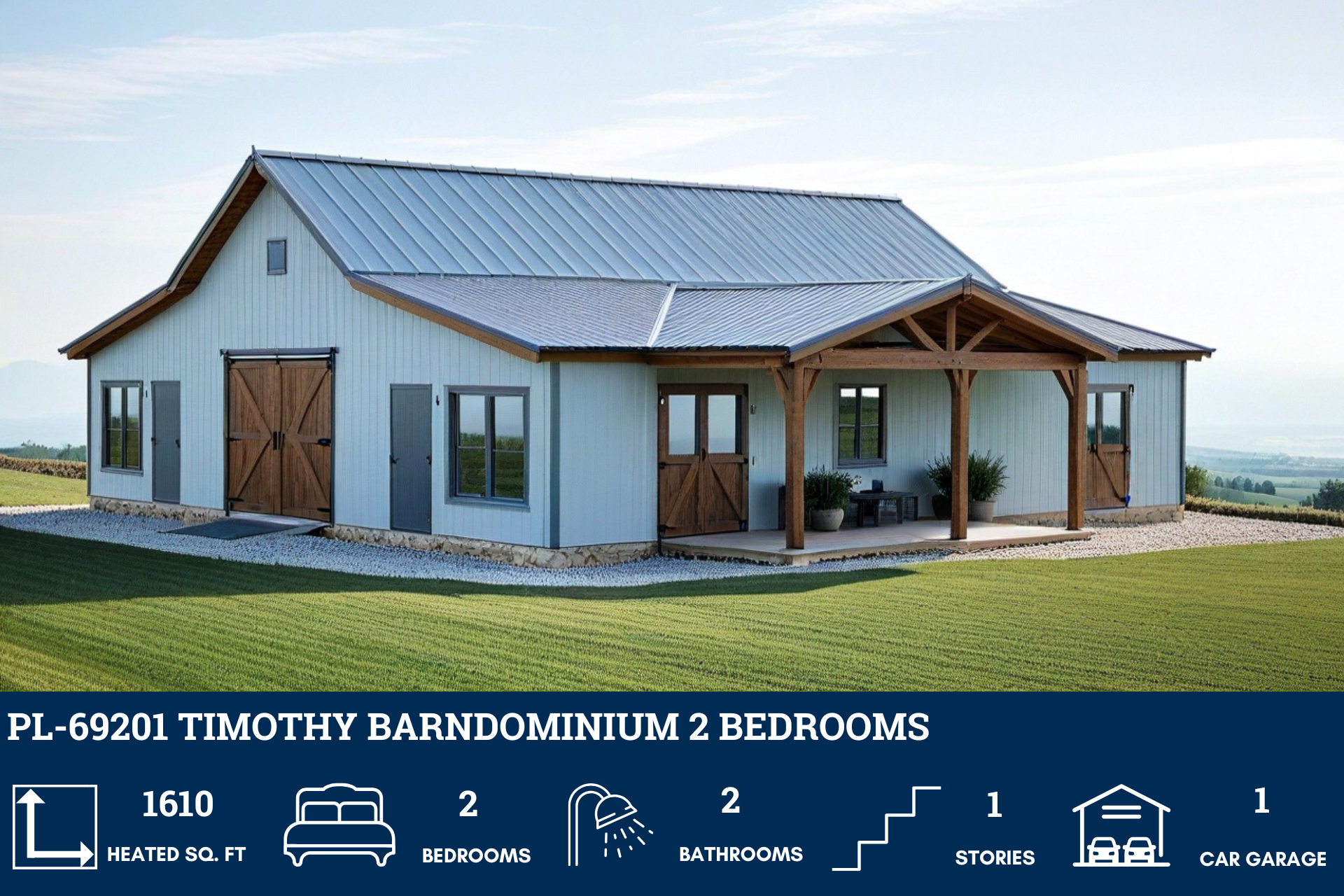 Timothy Barndominium House Plan PL-69201