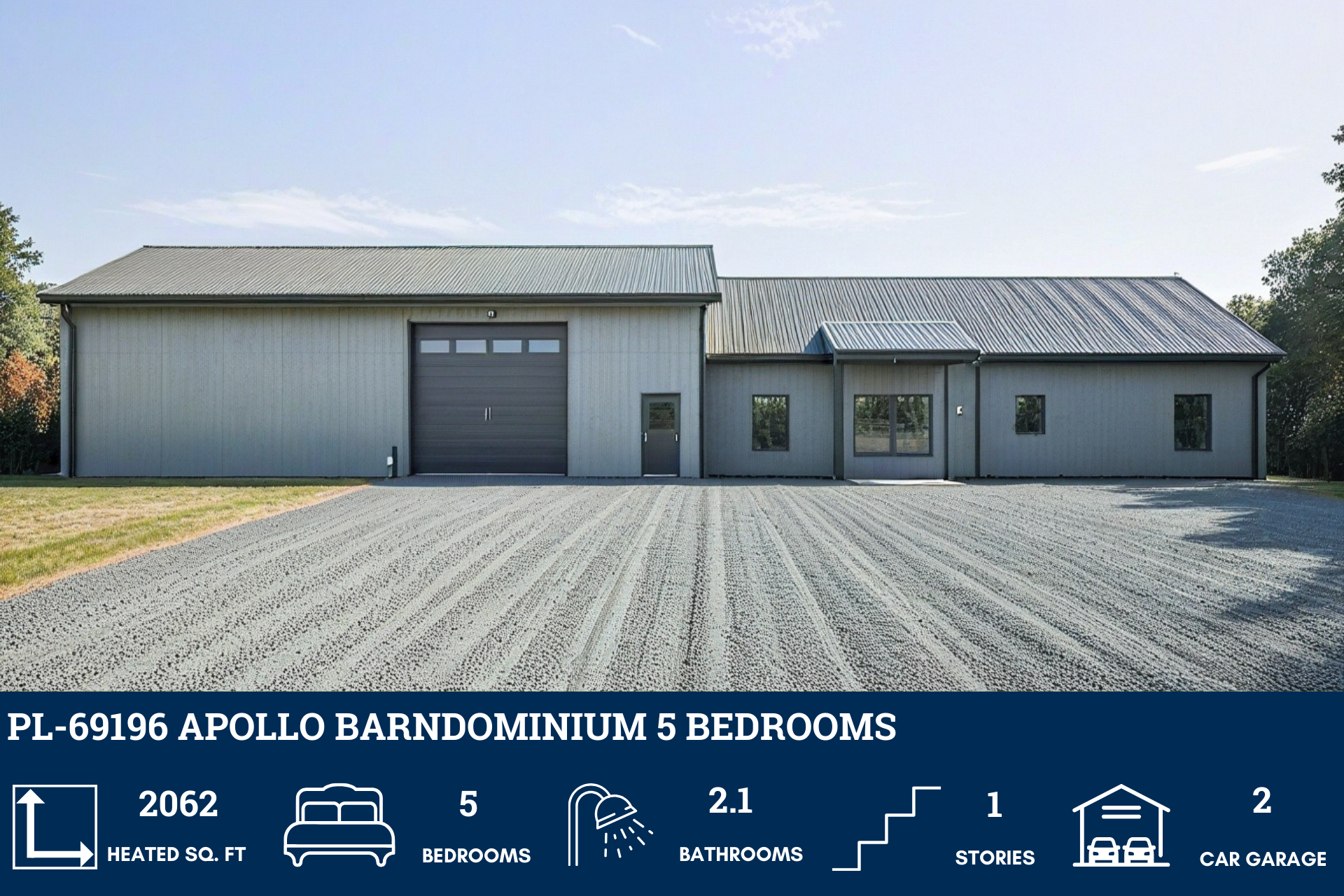 Apollo Barndominium House Plan PL-69196