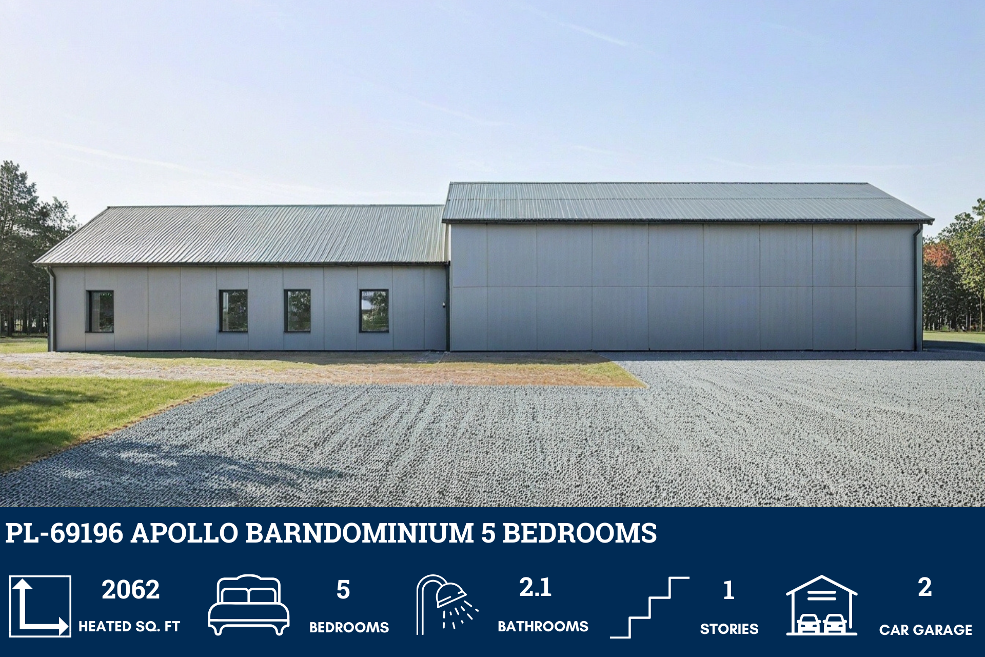 Apollo Barndominium House Plan PL-69196