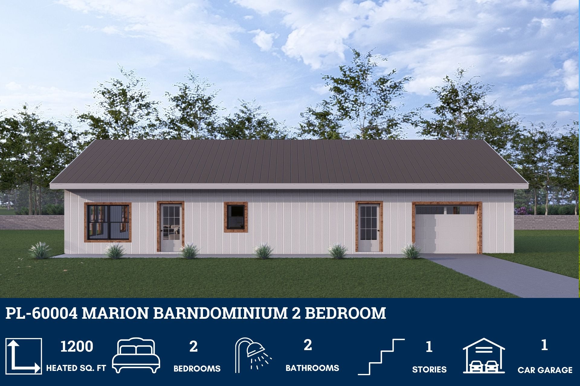 Marion Barndominium House Plan - Spacious Modern Design