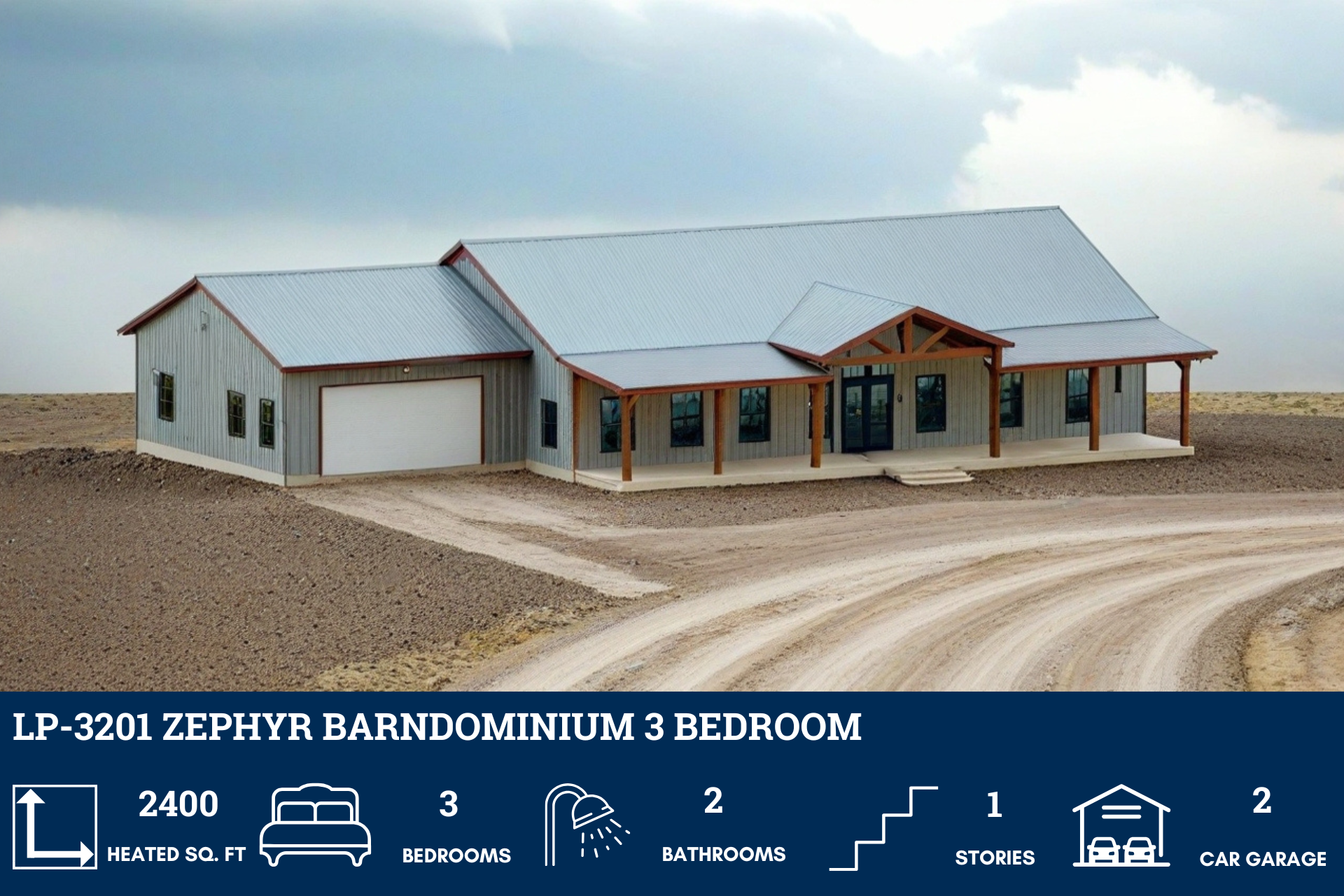 Zephyr Barndominium House Plan LP-3201