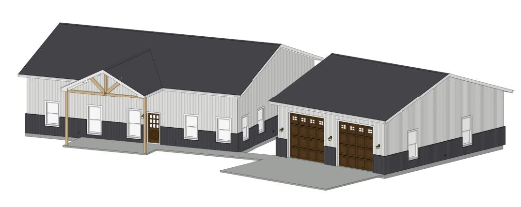 Hazel Barndominium House Plan LP-1006