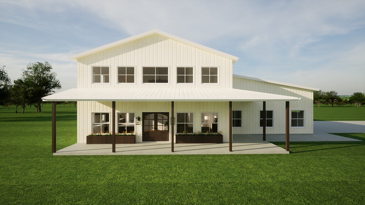 Barndominium House Plan - Manhattan Style