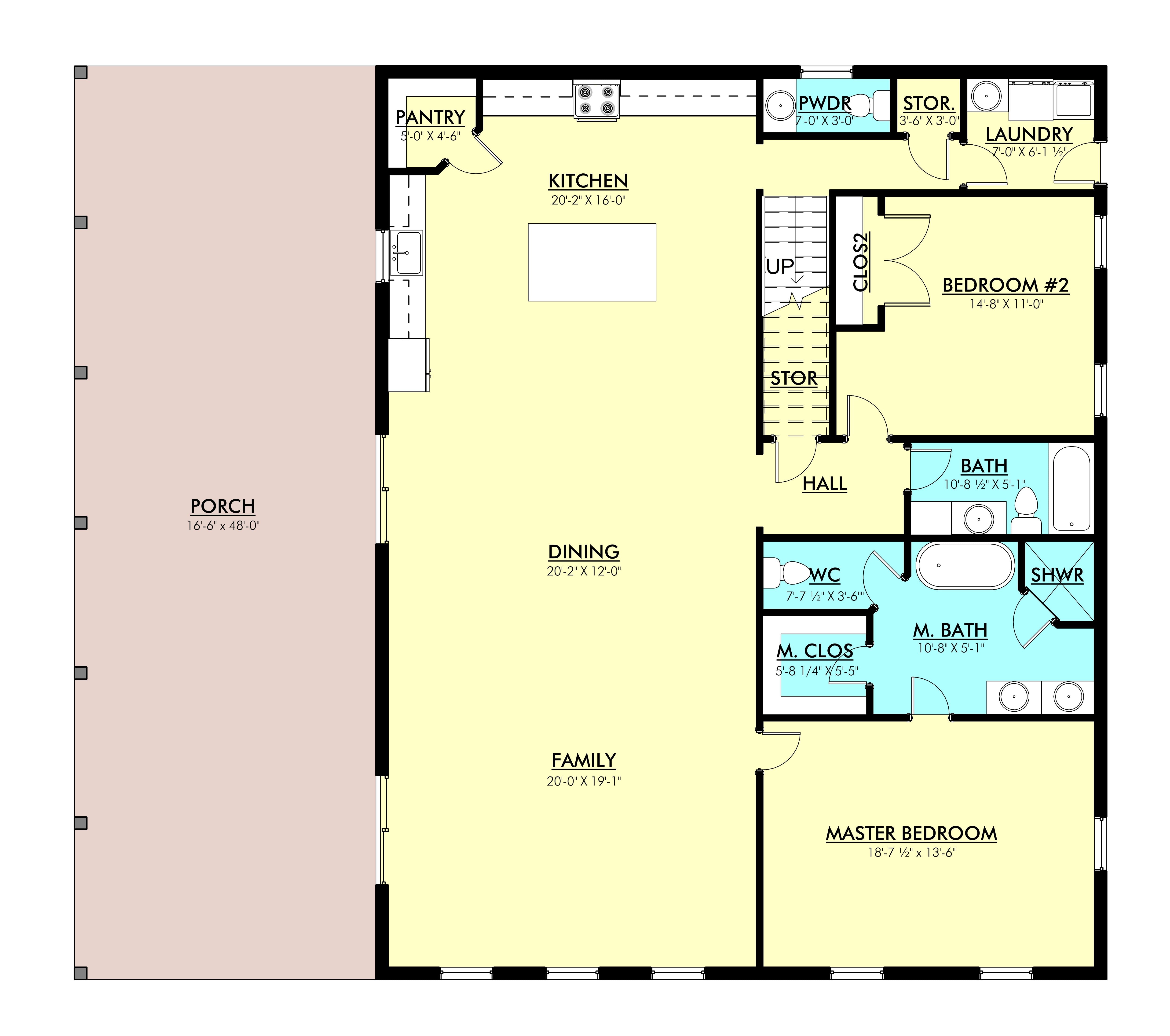 Amber Barndominium House Plan PL-60402
