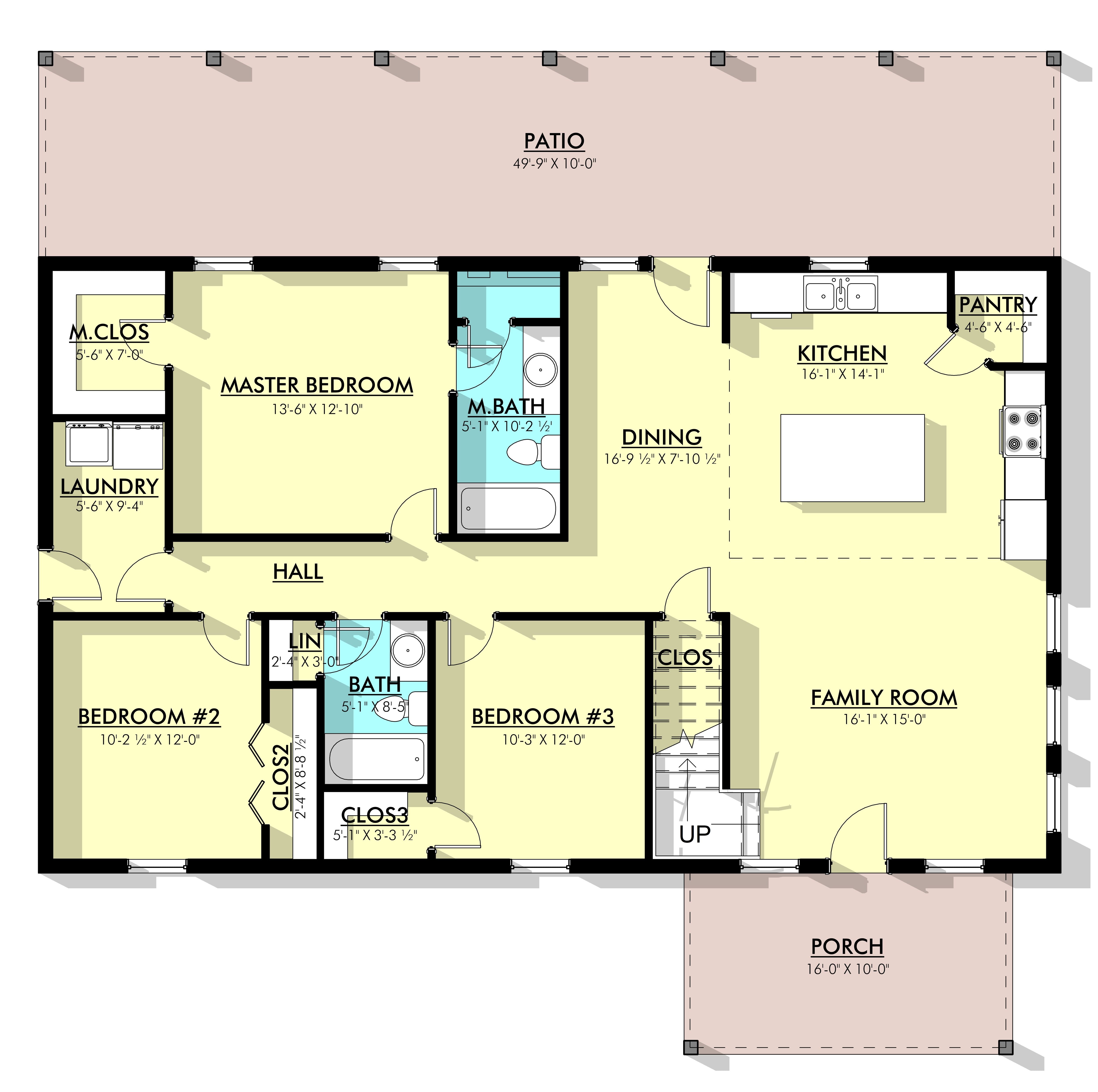 Adan Barndominium House Plan PL-62517