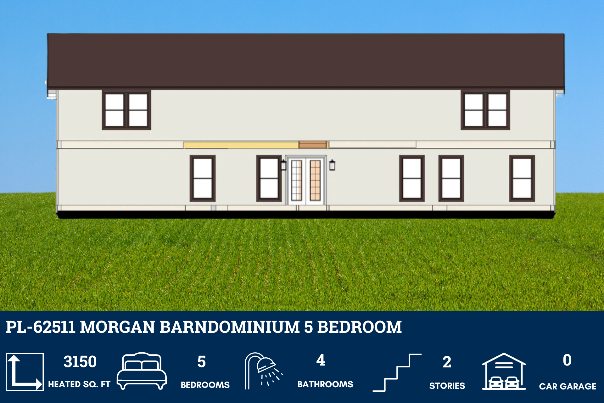 Morgan Barndominium House Plan PL-62511
