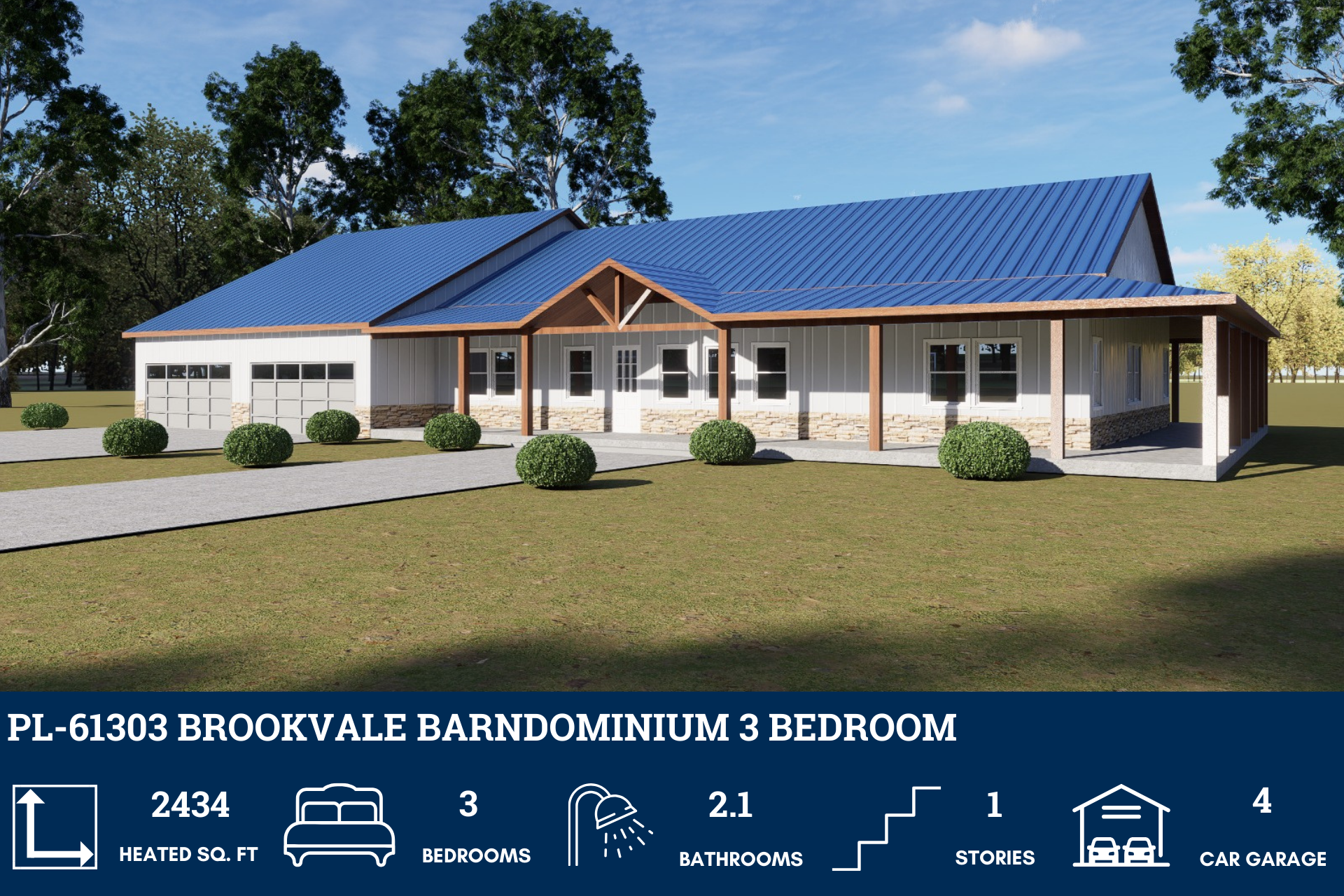 Brookvale Barndominium Metal Building Kit