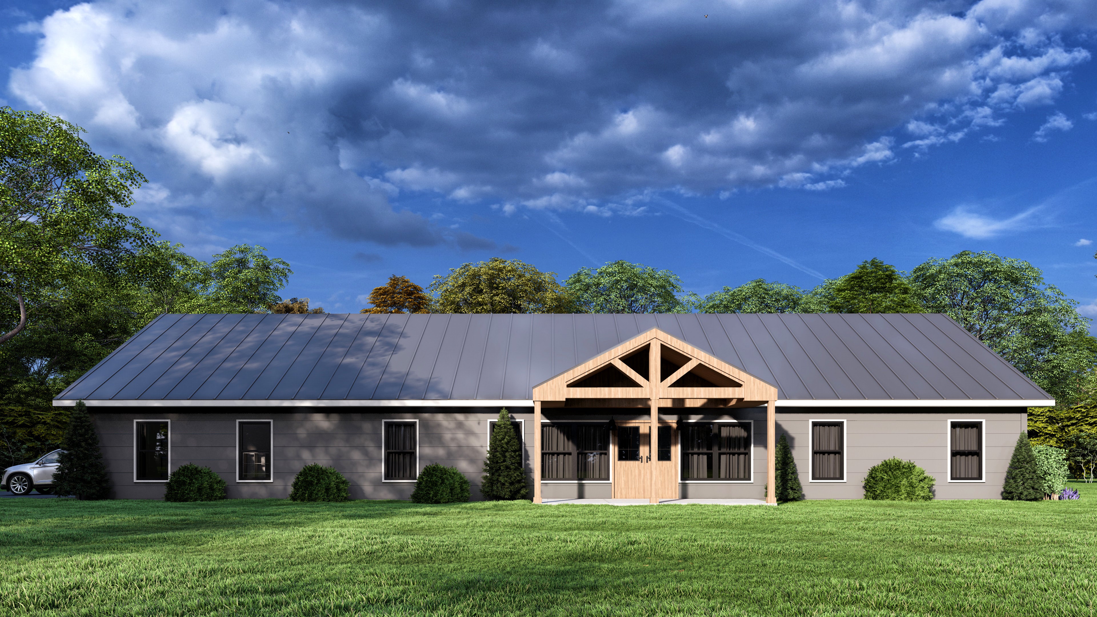 Barndominium House Plan - PL-64001 Skipper Design
